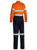 Bisley 2 Tone Hi Vis Lightweight Coveralls 3m Reflective Tape-BC6719TW