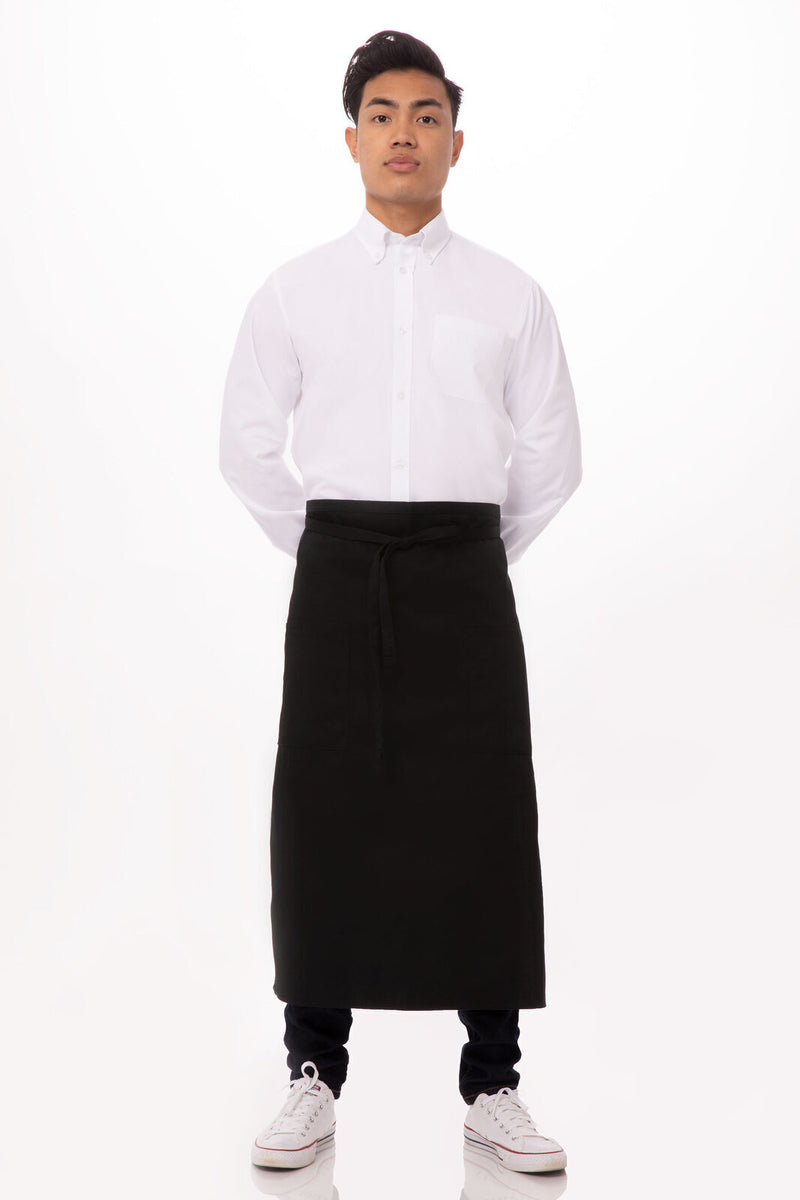 Chef Works - Two Pocket Bistro Apron - 122A