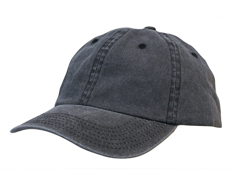 Headwear - Enzyme Washed Pigment Dyed Cotton Twill Cap - 3968