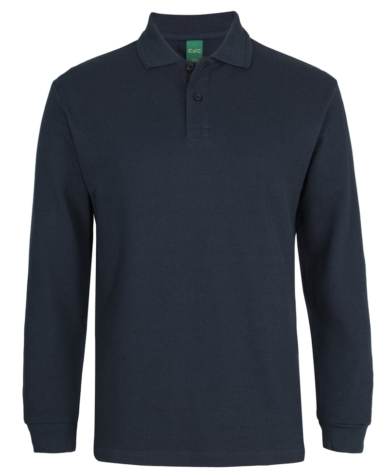 Jb's Wear - C Of C 320G L/S Popcorn Cotton Polo - 2PCL