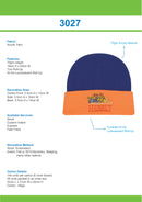 Headwear-Luminescent Safety Acrylic Beanie - Toque-3027