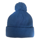 Headwear - 6 Seam Knitted Beanie W/ - Pom Pom - 3061