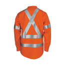 DNC - Patron saint flame retardant arc rated closed front shirt with "X" back LOXY F/R R/tape - L/S - 3408