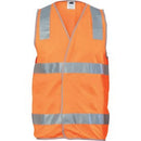 Dnc - Day/Night Safety Vest With Hoop & Shoulder Generic R/Tape - 3503