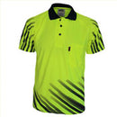 Dnc - Hivis Sublimated Stripe Polo - 3566