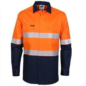 DNC - Hi Vis 2 Tone Segment Taped Coolight Shirt - 3648