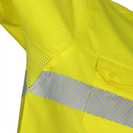 DNC - Hi Vis 2 Tone Segment Taped Coolight Shirt - 3648