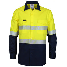 DNC - Hi Vis 2 Tone Segment Taped Coolight Shirt - 3648