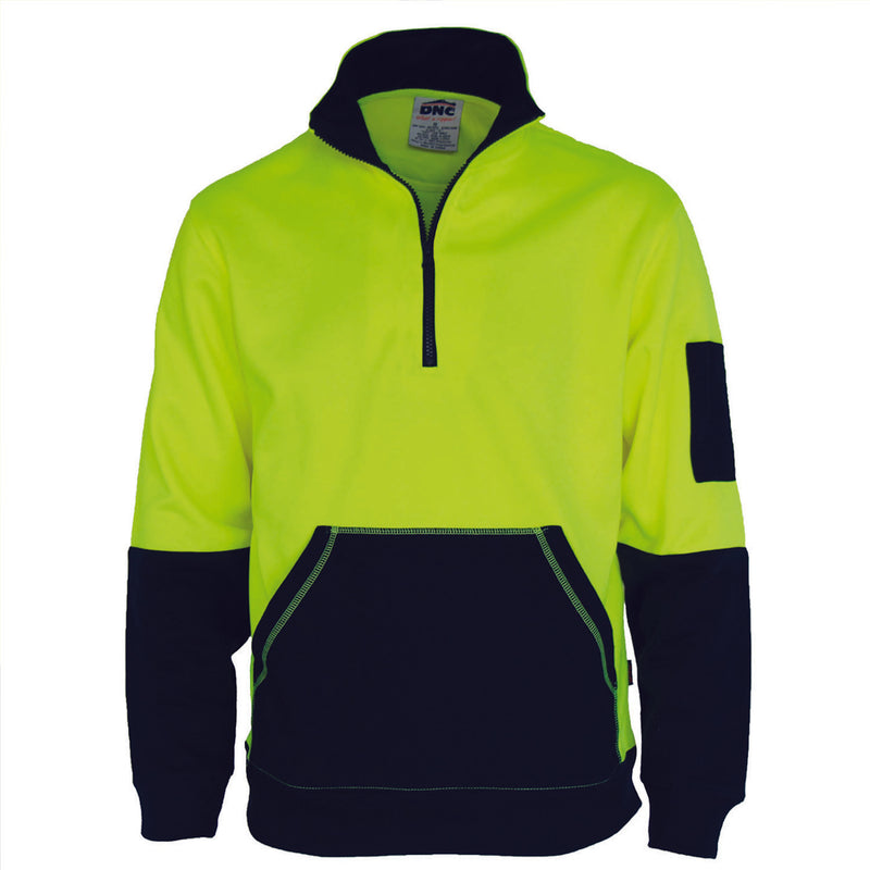 Dnc Hi Vis 1/2 Zip Super Fleecy - 3724