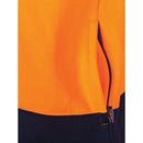 Dnc - Hivis 2 Tone Full Zip Fleecy Sweat Shirt With Two Side Zipped Pockets - 3725