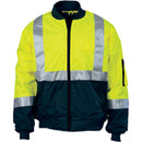 DNC - Hivis 2 Tone Bomber Jacket With Csr R/Tape - 3762