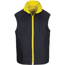 DNC - HiVis Cotton Drill Reversible Vest with Generic R/Tape - 3765
