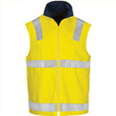 DNC - HiVis Cotton Drill Reversible Vest with Generic R/Tape - 3765