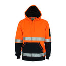 Dnc - Hivis 2 Tone Full Zip Super Fleecy Hoodie With Csr R/Tape - 3788