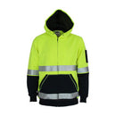 Dnc - Hivis 2 Tone Full Zip Super Fleecy Hoodie With Csr R/Tape - 3788