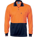 Dnc - HiVis Two Tone Cool Breathe Polo Shirt, Long Sleeve - 3813