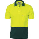 Dnc - Cotton Back HiVis Two Tone Fluoro Polo - Short Sleeve - 3814