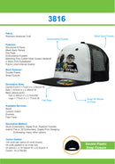 Headwear Premium American Twill with Snap Back Pro Sticker - 3816