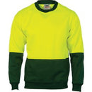 Dnc - HiVis Two Tone Fleecy Sweat Shirt (Sloppy Joe) Crew-Neck - 3821