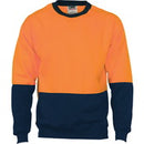 Dnc - HiVis Two Tone Fleecy Sweat Shirt (Sloppy Joe) Crew-Neck - 3821