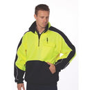 Dnc - Hivis Two Tone 1/2 Zip Hi-Neck Panel Fleecy Windcheater - 3823