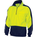 Dnc - Hivis Two Tone 1/2 Zip Hi-Neck Panel Fleecy Windcheater - 3823