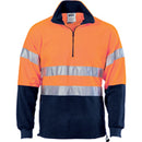 Dnc - Hivis Two Tone 1/2 Zip Polar Fleece With 3M 8906 R/Tape - 3829