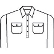 DNC - HiVis Close Front Cotton Drill Shirt with 3M R/Tape - 3848