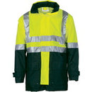 DNC - HiVis Two Tone Breathable Rain Jacket with 3M R/ Tape - 3867