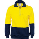 Dnc - Hivis Two Tone 1/2 Zip Cotton Fleecy Windcheater - 3923