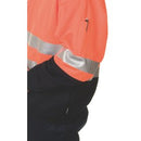 Dnc - Hi vis Two Tone 1/2 Zip Cotton Fleecy Windcheater With 3M R/Tape - 3925