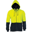 Dnc - Hi vis Two Tone Full Zip Polar Fleece Hoodie - 3927