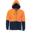 Dnc - Hi vis Two Tone Full Zip Polar Fleece Hoodie - 3927