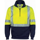 DNC - HiVis Cross Back D/N Two Tone 1/2 Zip Fleecy - 3929
