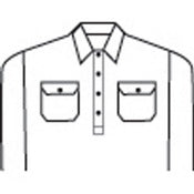 DNC - HiVis Cool-Breeze Close Front Cotton Shirt with Generic R/Tape - 3945