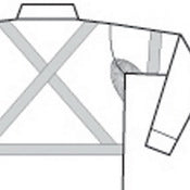 DNC HiVis D/N Cotton Shirt with Cross Back Generic R/Tape - long sleeve 3989
