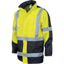 DNC HiVis 2 Tone Cross Back D/N “2 in 1” Contrast Rain Jacket 3993