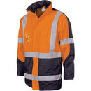 DNC HiVis 2 Tone Cross Back D/N “2 in 1” Contrast Rain Jacket 3993