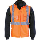 DNC HiVis Cross Back D/N “4 in 1” Zip Off Sleeve Reversible Vest 3994