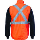 DNC HiVis Cross Back D/N “4 in 1” Zip Off Sleeve Reversible Vest 3994