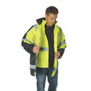 DNC HiVis Cross Back 2 Tone D/N “6 in 1” Contrast Jacket (Outer Jacket and Inner Vest can be sold separ 3998