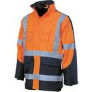 DNC HiVis Cross Back 2 Tone D/N “6 in 1” Contrast Jacket (Outer Jacket and Inner Vest can be sold separ 3998
