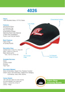 Headwear-Brushed Heavy Cotton Tri-Coloured Cap-4026