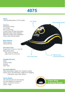 Headwear-Brushed Heavy Cotton with Curved Embroidery on Crown and Peak-4075