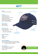 Headwear Microfibre Sports Cap with Piping and Sandwich Cap - 4077