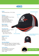 Headwear-Brushed Heavy Cotton with Embroidery & Printed Checks-4083