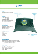 Headwear Breathable Poly Twill Bucket Hat - 4107