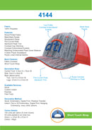 Headwear - Wood Printed With Mesh Back - 4144