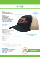 Headwear - Chino Twill With Soft Mesh - 4145