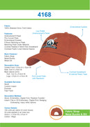 Headwear Washed Chino Twill Cap - 4168